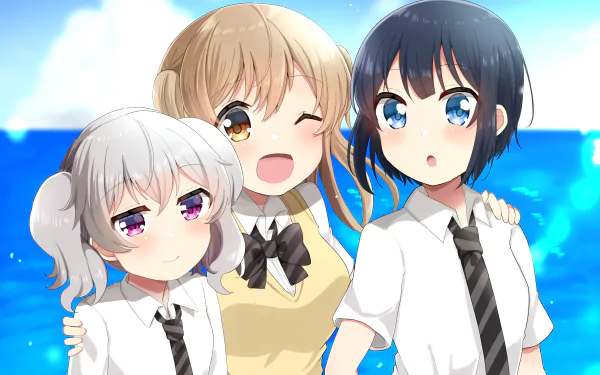 Koi Yoshinaga Koharu Minagi Hiyori Minagi Anime Slow Loop HD Desktop Wallpaper | Background Image