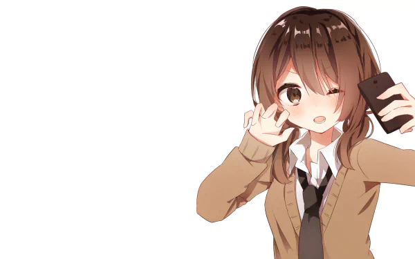 selfie Anime girl anime girl HD Desktop Wallpaper | Background Image