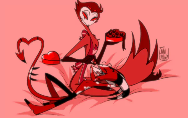 Stolas (Helluva Boss) Blitzo (Helluva Boss) TV Show helluva boss HD Desktop Wallpaper | Background Image