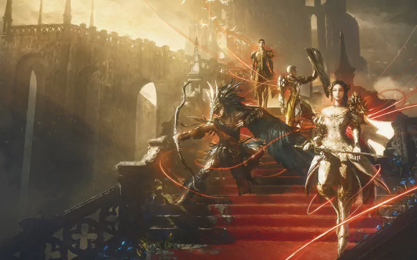 video game BABYLON'S FALL HD Desktop Wallpaper | Background Image