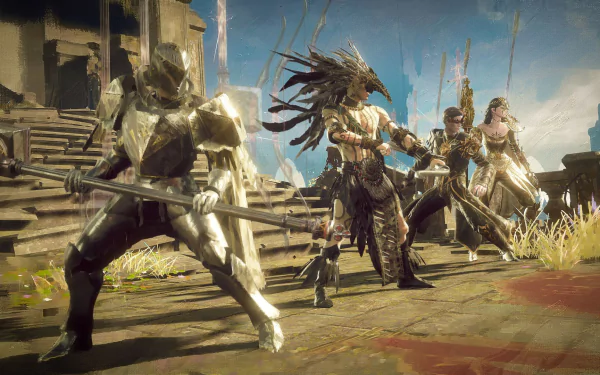 video game BABYLON'S FALL HD Desktop Wallpaper | Background Image