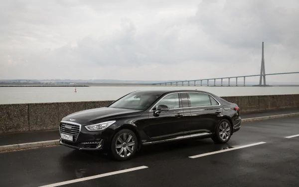 Genesis G90L 5.0 HTRAC vehicle Genesis G90 HD Desktop Wallpaper | Background Image