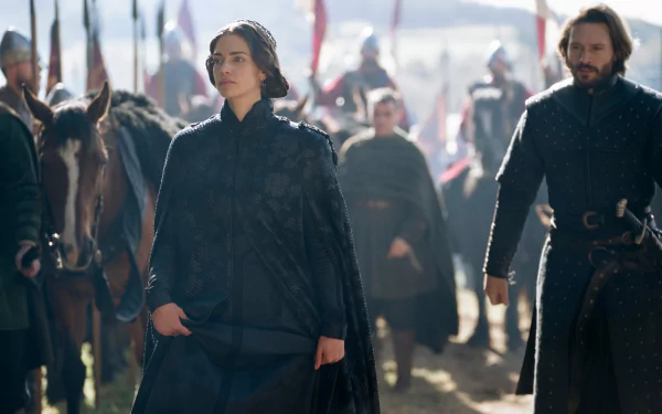 Emma of Normandy Laura Berlin TV Show Vikings: Valhalla HD Desktop Wallpaper | Background Image