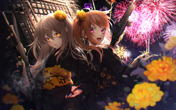 UMP45 (Girls Frontline) UMP9 (Girls Frontline) video game Girls Frontline HD Desktop Wallpaper | Background Image