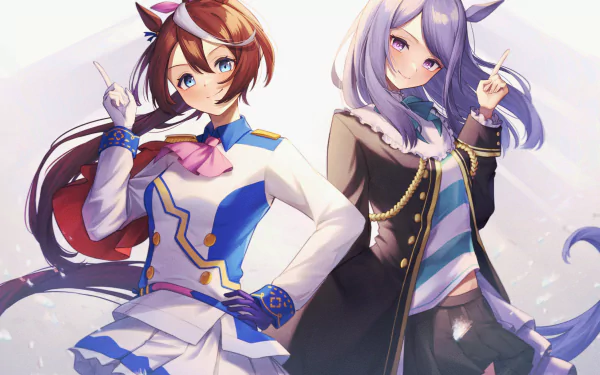 Tokai Teio Mejiro McQueen Anime Uma Musume: Pretty Derby HD Desktop Wallpaper | Background Image