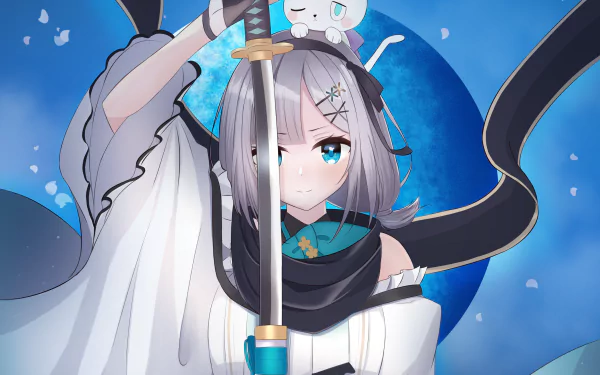 Lupinus Virtual Games VSPO! Kaga Sumire Anime Virtual Youtuber HD Desktop Wallpaper | Background Image