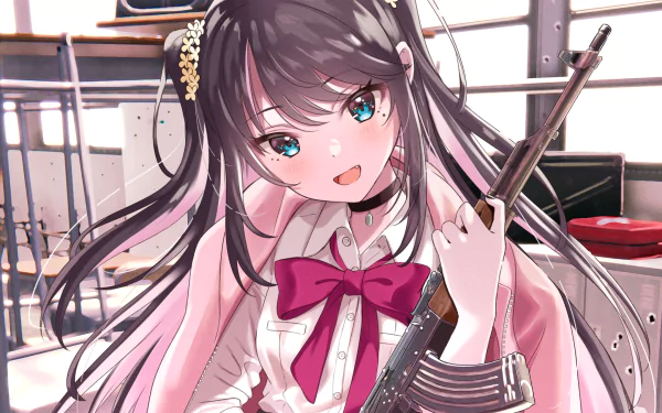 Lupinus Virtual Games VSPO! Kaga Nazuna Anime Virtual Youtuber HD Desktop Wallpaper | Background Image