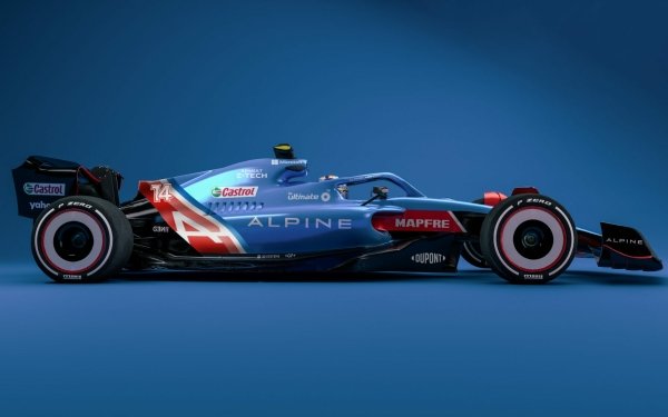 Sports F1 Race Car F1 2022 Alpine F1 Team HD Wallpaper | Background Image