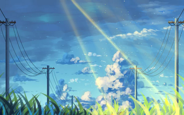 sunlight Anime sky HD Desktop Wallpaper | Background Image