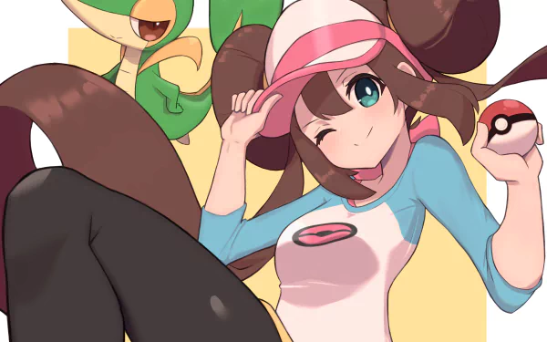 Snivy (Pokemon) Mei (Pokémon) video game Pokemon: Black and White 2 HD Desktop Wallpaper | Background Image