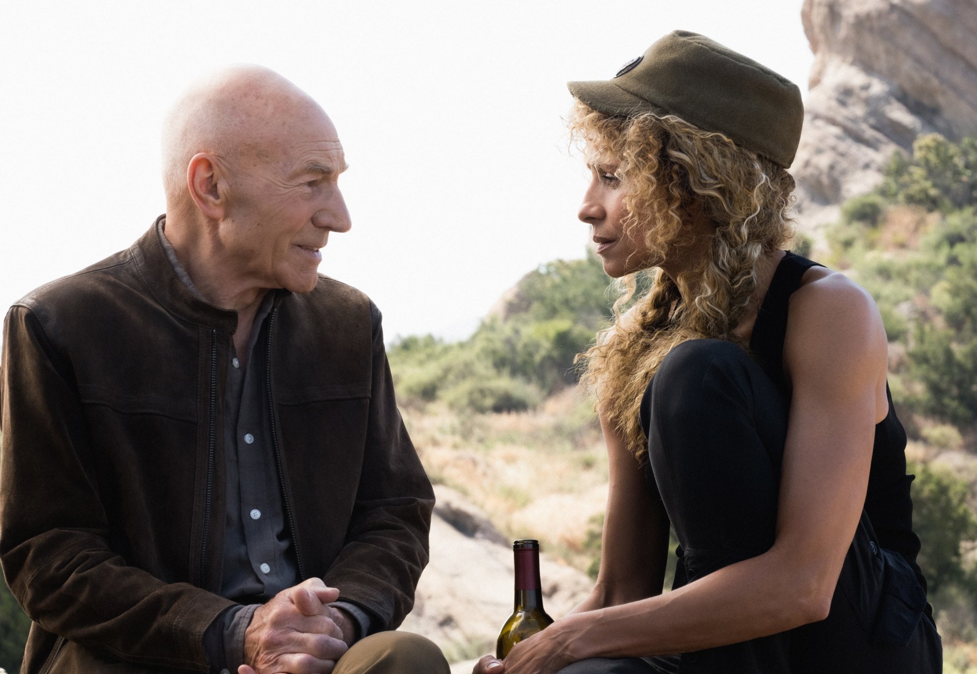 Download Rafaella (Star Trek) Michelle Hurd Jean-Luc Picard Patrick Stewart TV Show Star Trek: Picard HD Wallpaper