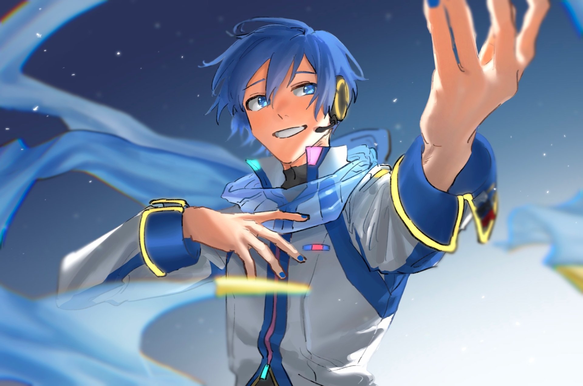 Download Kaito (Vocaloid) Anime Vocaloid HD Wallpaper, image size:1920x1273