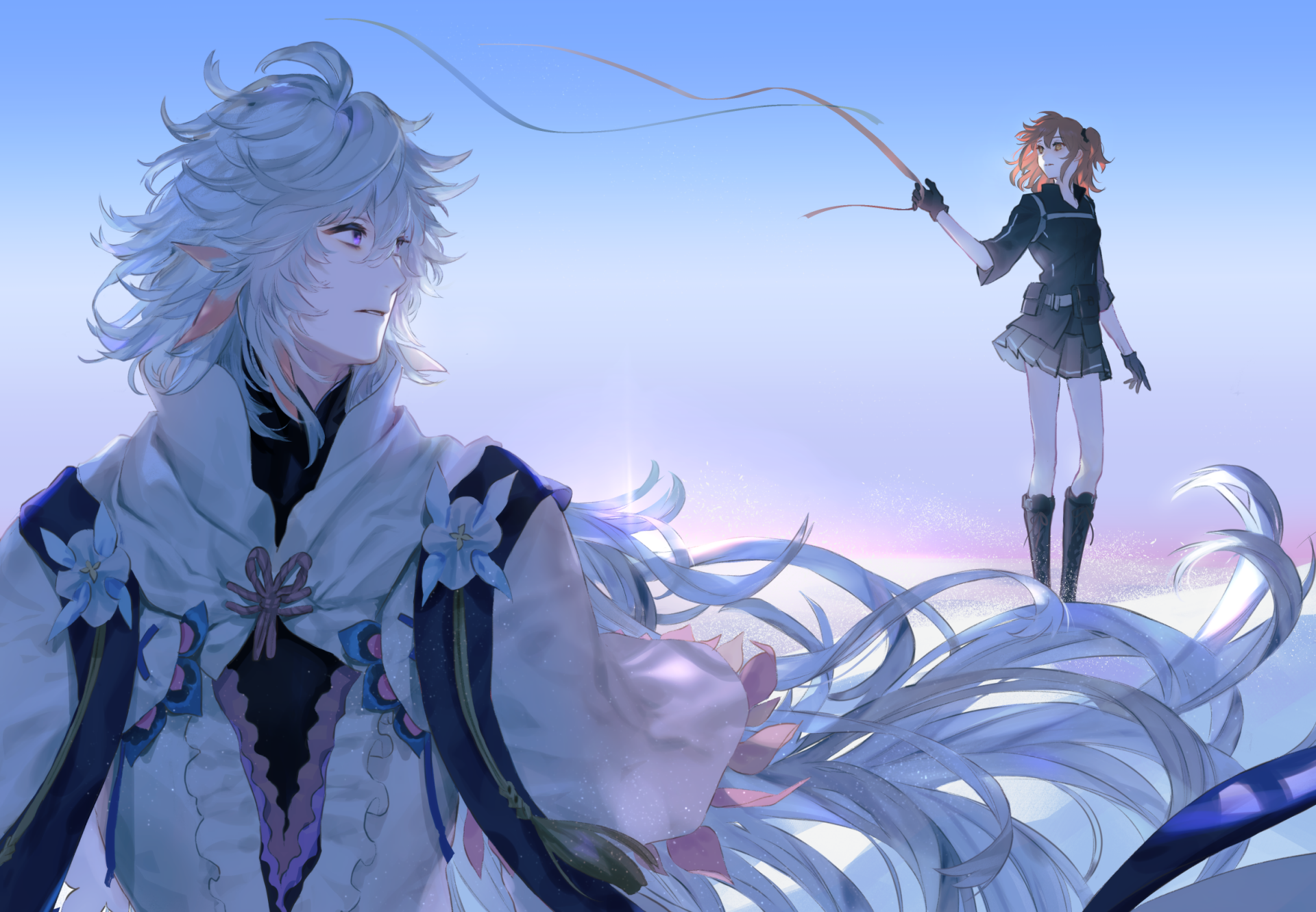 Download Gudako (Fate/Grand Order) Merlin (Fate Series) Anime Fate/Grand Order HD Wallpaper