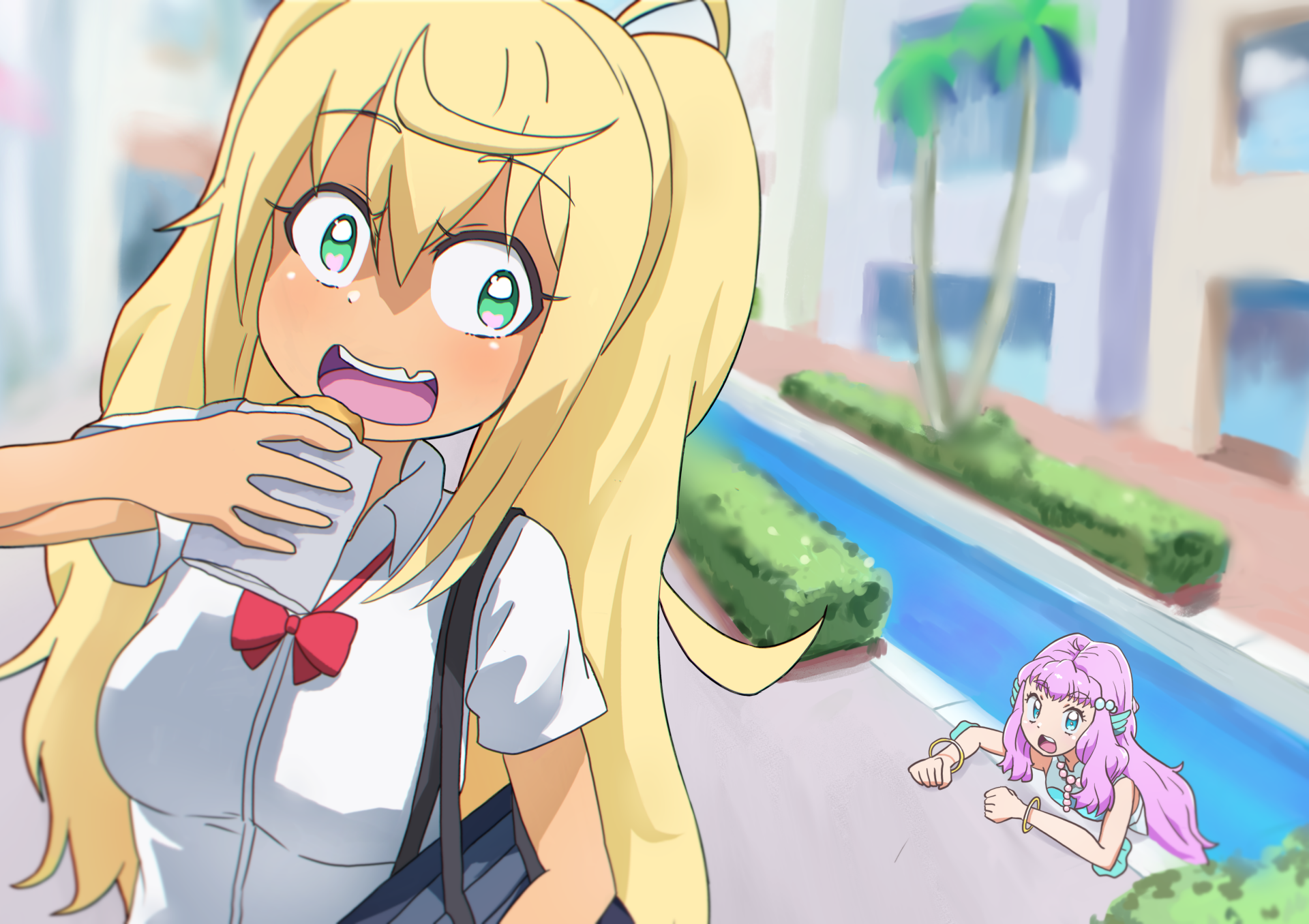 Download How Heavy Are The Dumbbells You Lift? Hibiki Sakura Anime Crossover HD Wallpaper