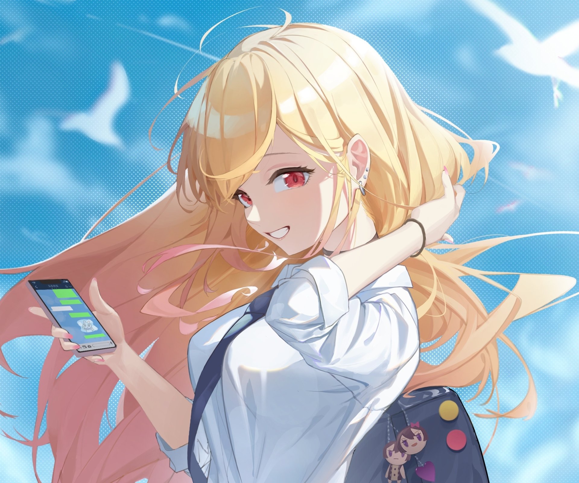 Download Marin Kitagawa Anime My Dress-Up Darling HD Wallpaper by 油