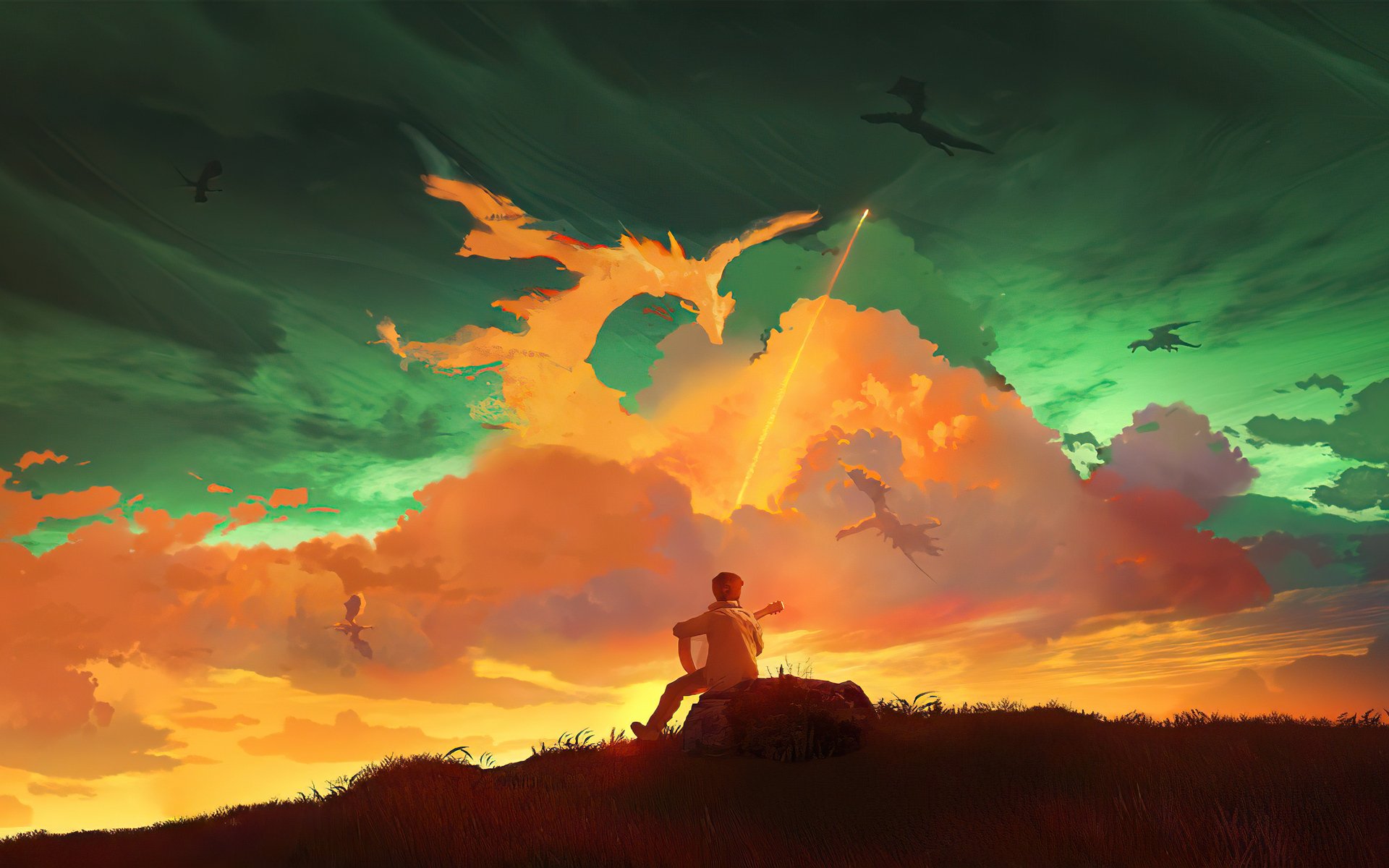 Download Fantasy Dragon HD Wallpaper by t1na