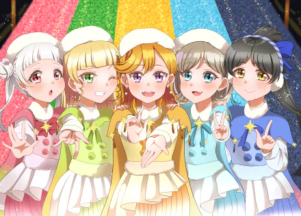 Liella! Keke Tang Kanon Shibuya Sumire Heanna Ren Hazuki Chisato Arashi Anime Love Live! Superstar!! HD Desktop Wallpaper | Background Image