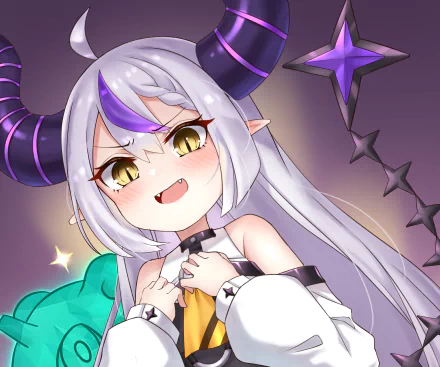 hololive La+ Darknesss (Virtual Youtuber) Anime Virtual Youtuber HD Desktop Wallpaper | Background Image