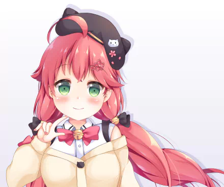 hololive Sakura Miko Anime Virtual Youtuber HD Desktop Wallpaper | Background Image