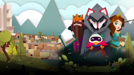 video game Flat Kingdom Paper's Cut Edition HD Desktop Wallpaper | Background Image