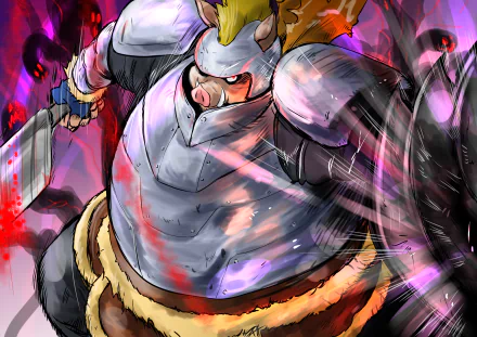 Geld from That Time I Got Reincarnated as a Slime in dynamic anime style, shown in detailed 4K Ultra HD PC desktop wallpaper background.