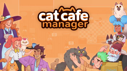 video game Cat Cafe Manager HD Desktop Wallpaper | Background Image