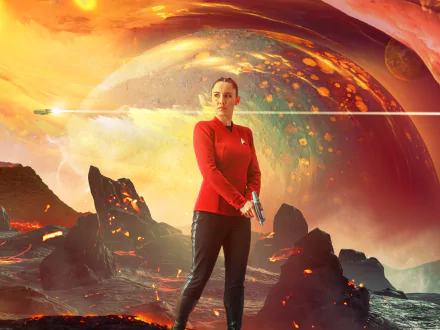 La'an Noonien-Singh Christina Chong TV Show Star Trek: Strange New Worlds HD Desktop Wallpaper | Background Image