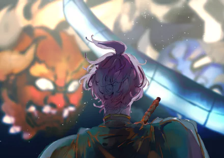 Kasen Kanesada Anime Touken Ranbu HD Desktop Wallpaper | Background Image