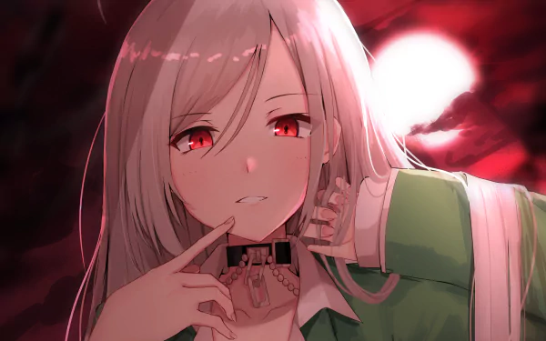 Moka Akashiya Anime Rosario + Vampire HD Desktop Wallpaper | Background Image