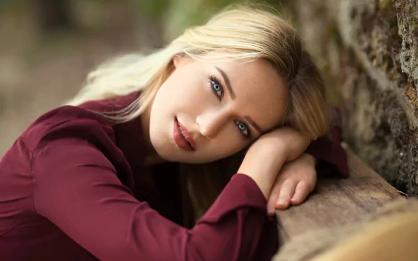 blonde woman Eva Mikulski HD Desktop Wallpaper | Background Image