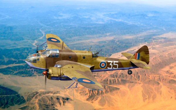 Bristol Beaufort bomber military aircraft HD Desktop Wallpaper | Background Image
