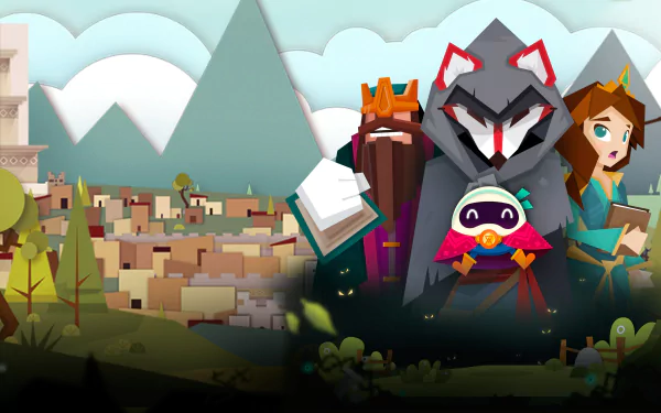video game Flat Kingdom Paper's Cut Edition HD Desktop Wallpaper | Background Image