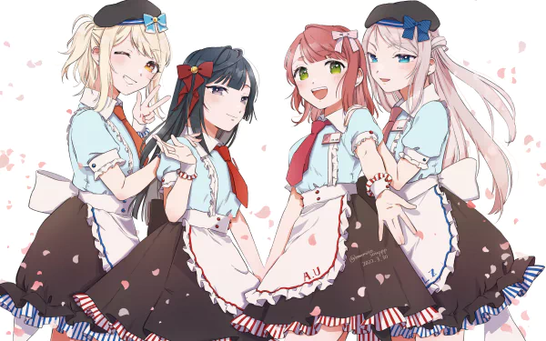 Lanzhu Zhong Setsuna Yuki Ayumu Uehara Ai Miyashita Anime Love Live! Nijigasaki High School Idol Club HD Desktop Wallpaper | Background Image