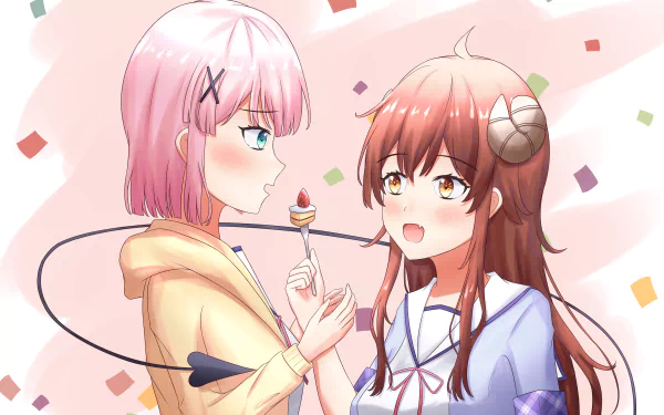 Momo Chiyoda Yuuko Yoshida Anime The Demon Girl Next Door HD Desktop Wallpaper | Background Image