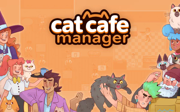 video game Cat Cafe Manager HD Desktop Wallpaper | Background Image