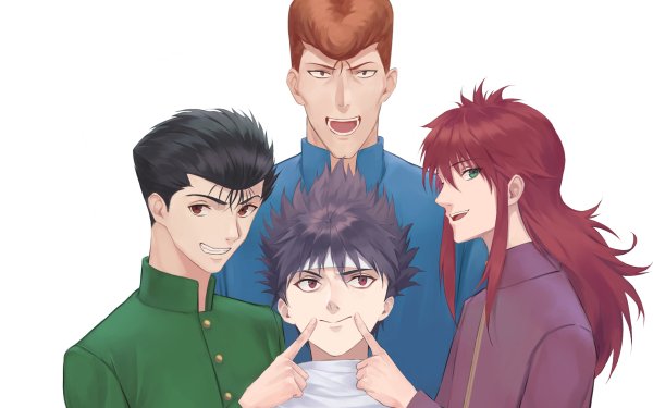 Anime Yu Yu Hakusho Hiei Kazuma Kuwabara Yusuke Urameshi Kurama HD Wallpaper | Background Image