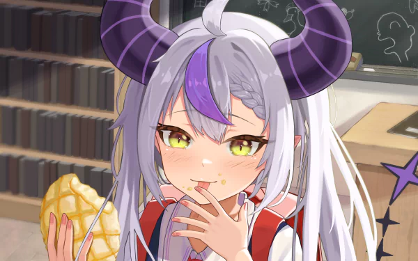 hololive La+ Darknesss (Virtual Youtuber) Anime Virtual Youtuber HD Desktop Wallpaper | Background Image