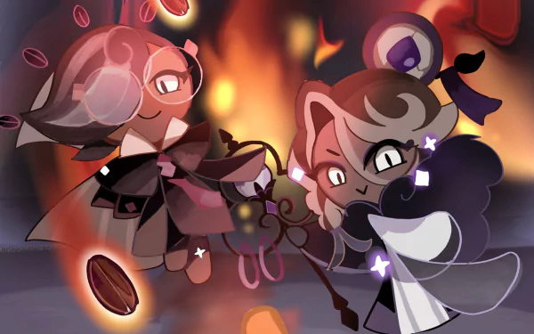 Affogato Cookie (Cookie Run) Espresso Cookie (Cookie Run) video game COOKIE RUN: KINGDOM HD Desktop Wallpaper | Background Image