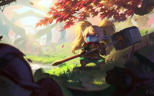 Poppy (League Of Legends) video game League Of Legends HD Desktop Wallpaper | Background Image