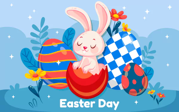 bunny holiday Easter HD Desktop Wallpaper | Background Image