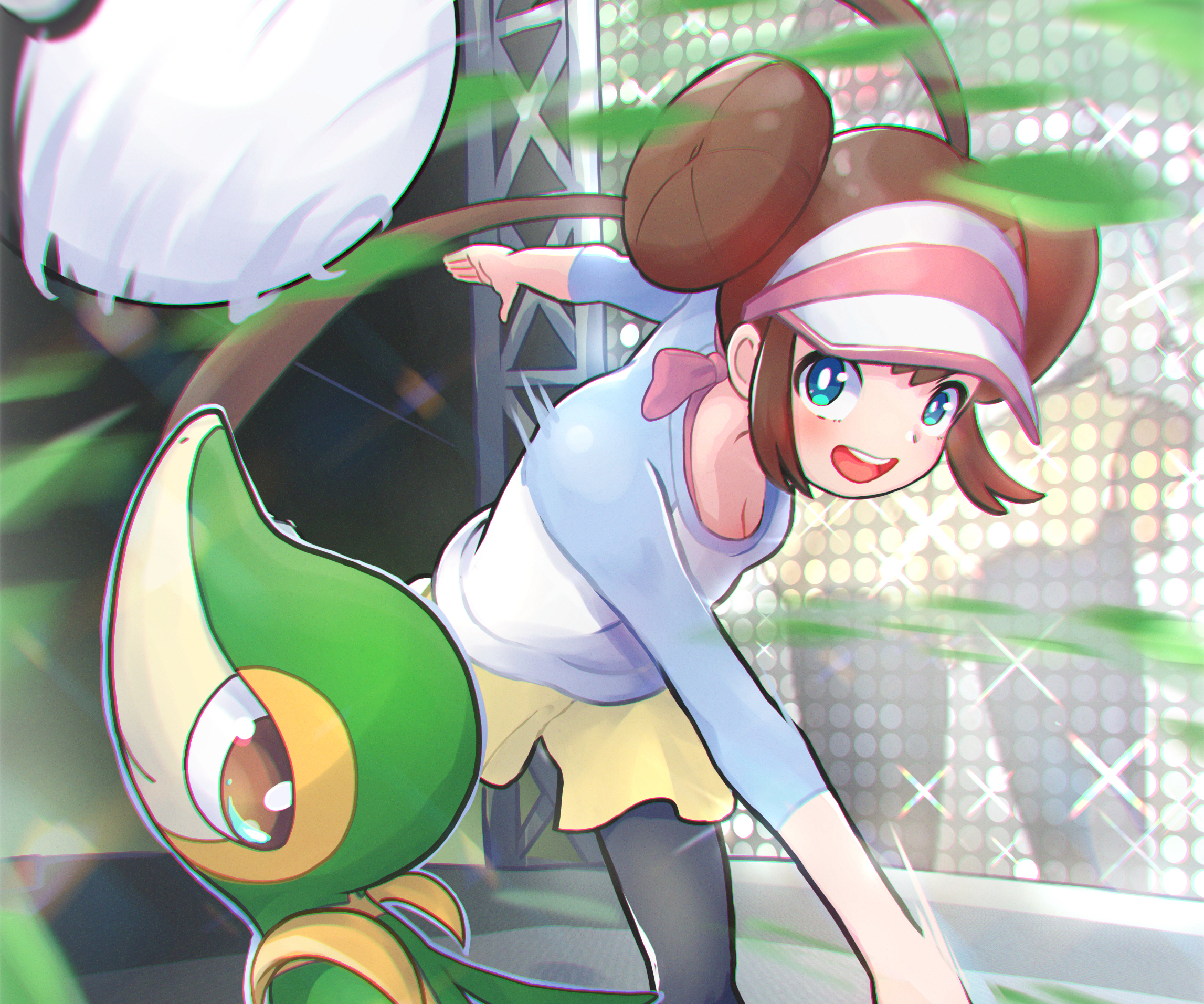 pokemon wallpaper snivy attract