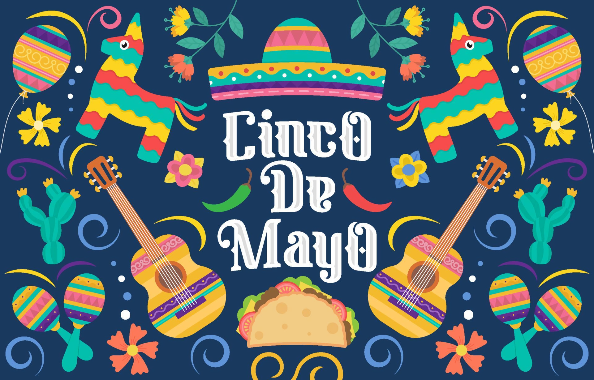 Free Cinco de Mayo Wallpaper Background  EPS Illustrator JPG PSD PNG  PDF SVG  Templatenet