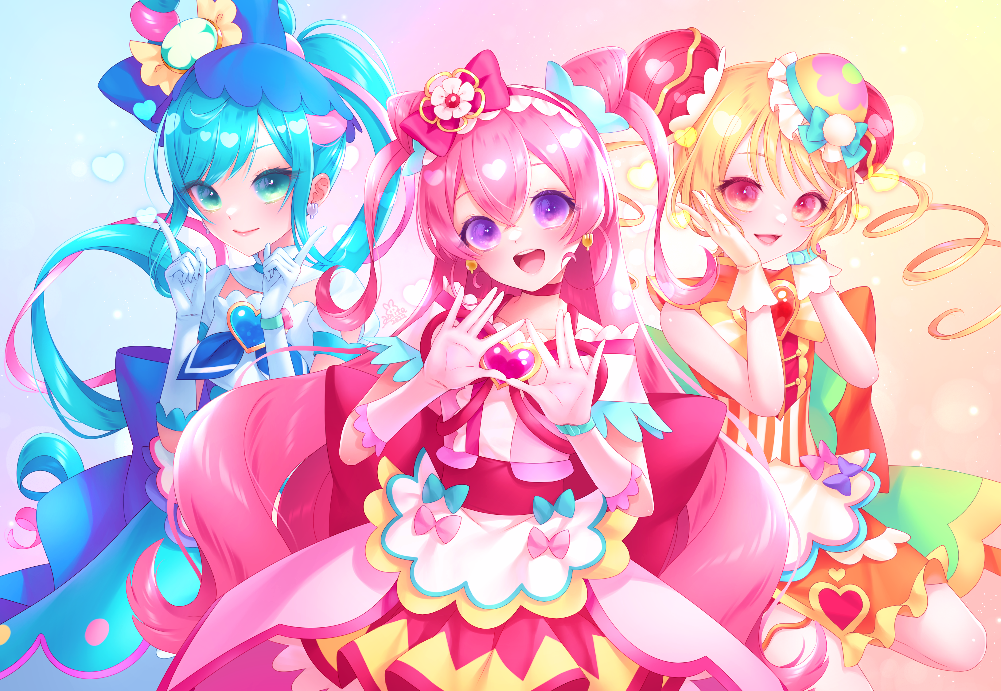 Anime Delicious Party Precure HD Wallpaper | Background Image