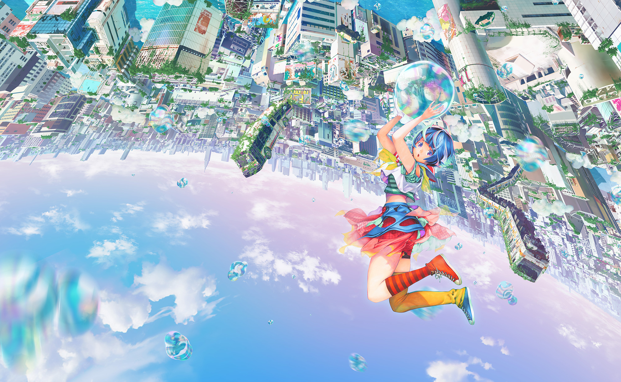 Anime Bubble HD Wallpaper | Background Image