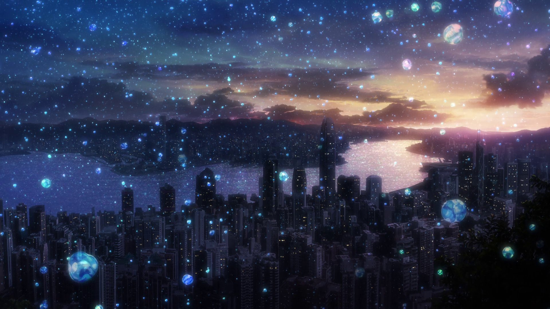 Anime Scenery Bubbles Sky 4K Wallpaper #57