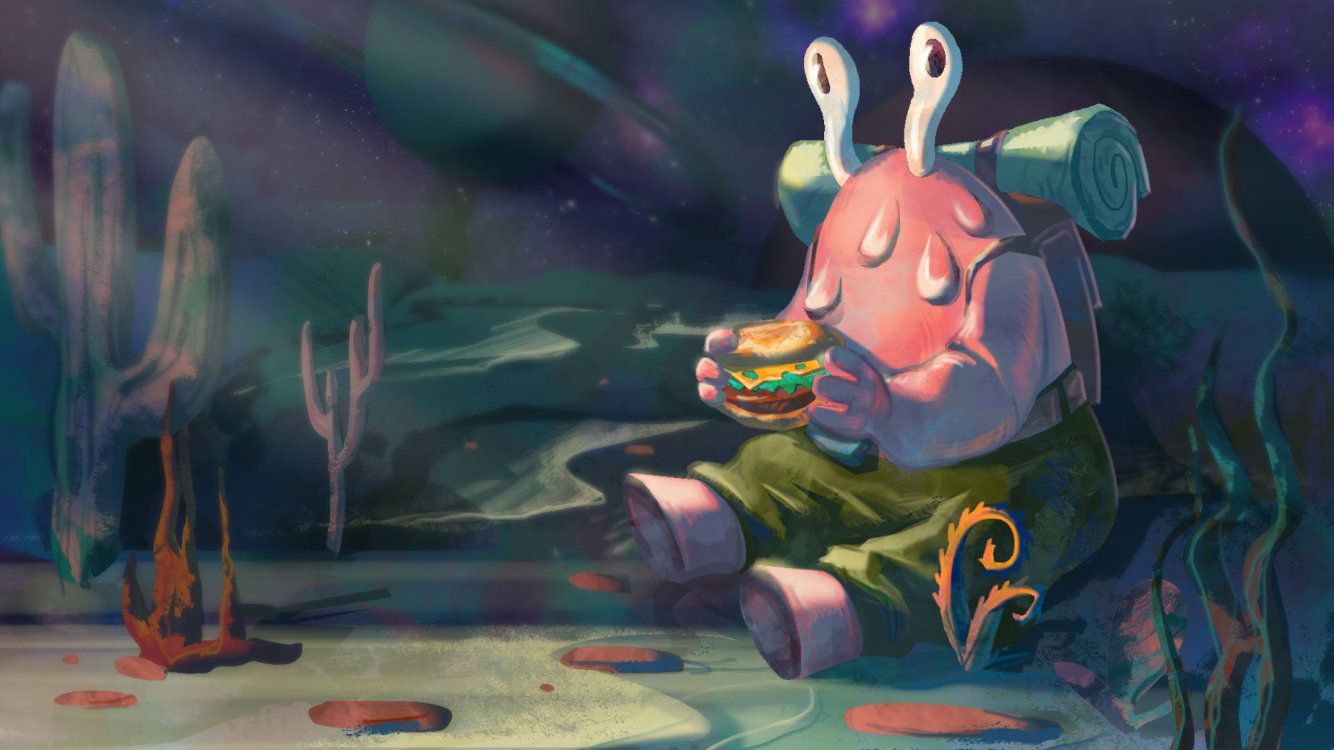 Download Video Game Godlike Burger HD Wallpaper