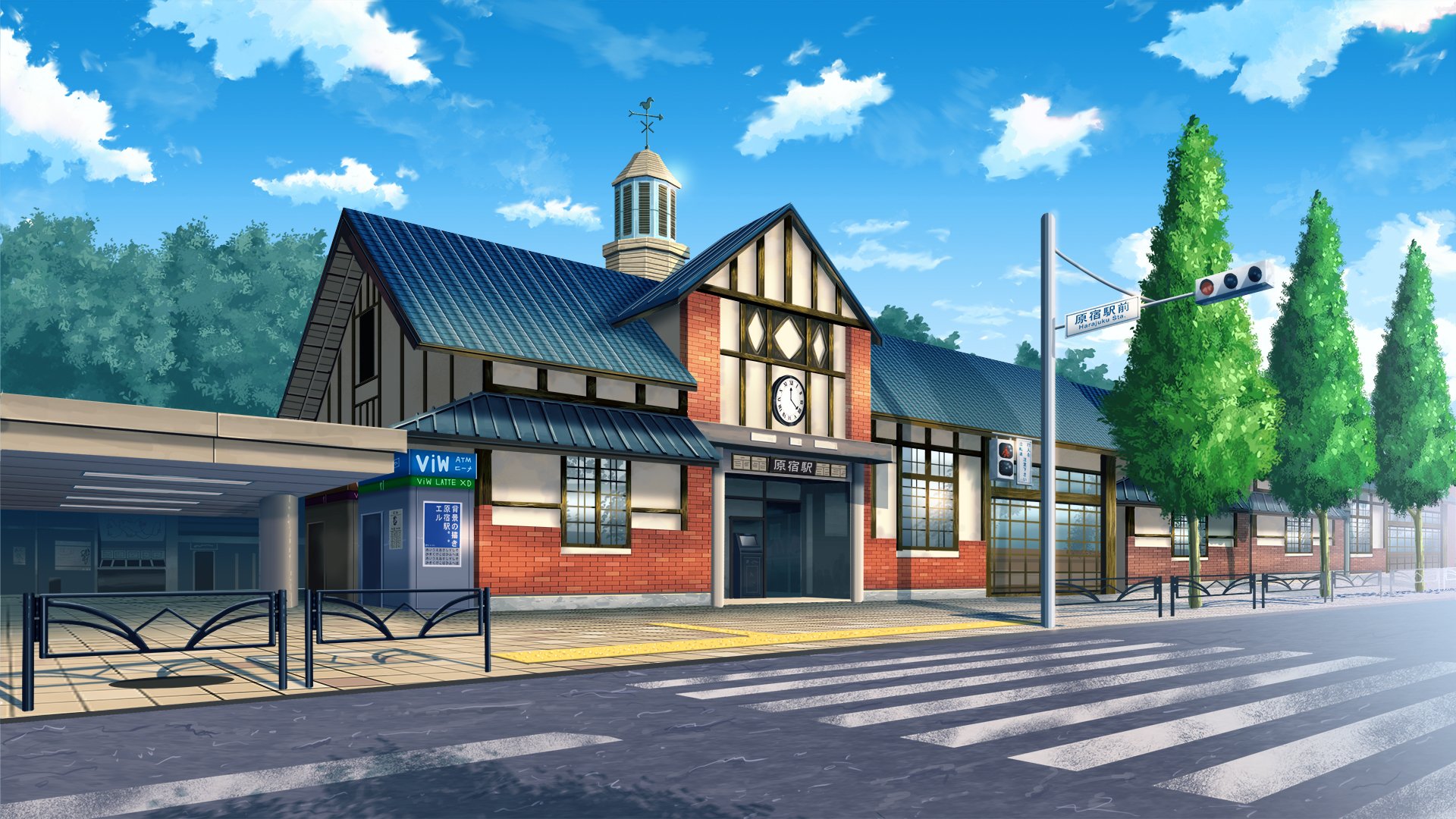 Download Anime Street HD Wallpaper