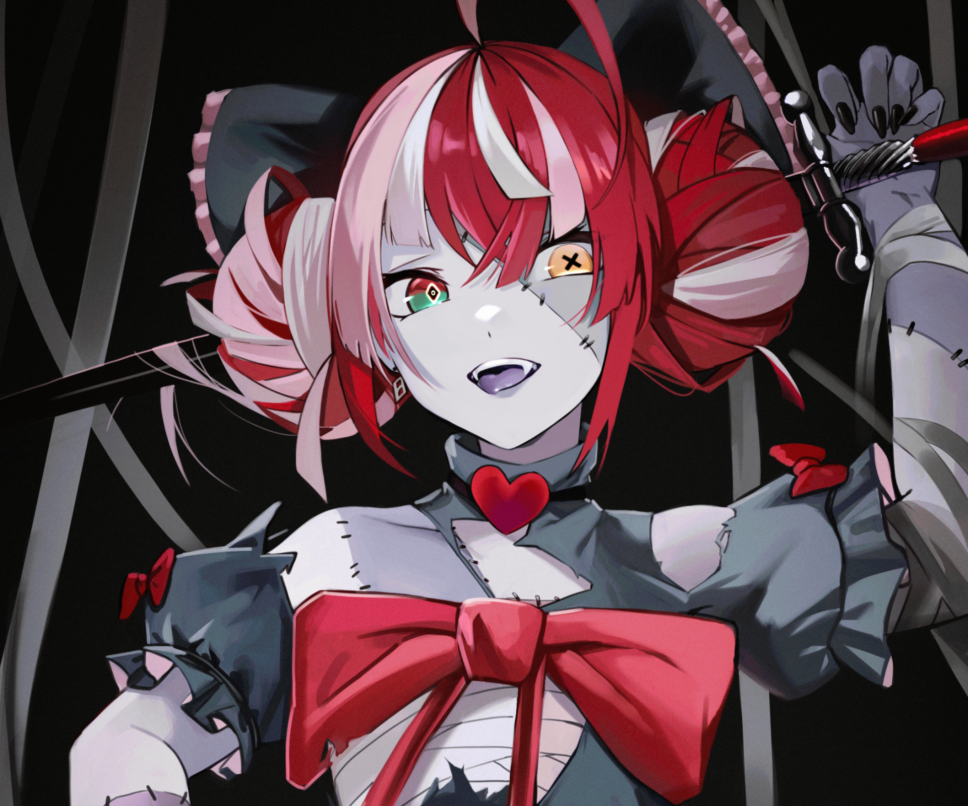 Download Hololive Kureiji Ollie Anime Virtual Youtuber HD Wallpaper