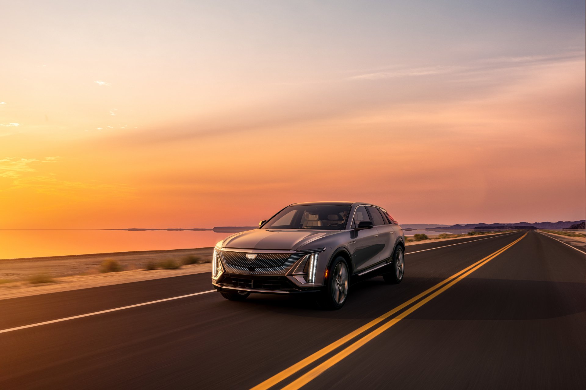Download Vehicle Cadillac Lyriq 4k Ultra HD Wallpaper
