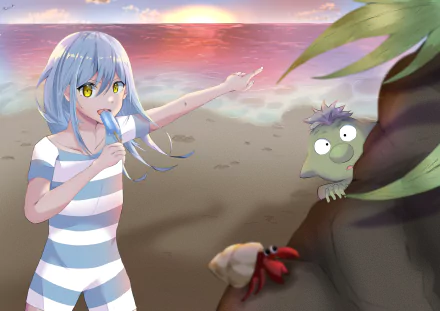 Rimuru Tempest Gobta (That Time I Got Reincarnated as a Slime) Anime That Time I Got Reincarnated as a Slime HD Desktop Wallpaper | Background Image
